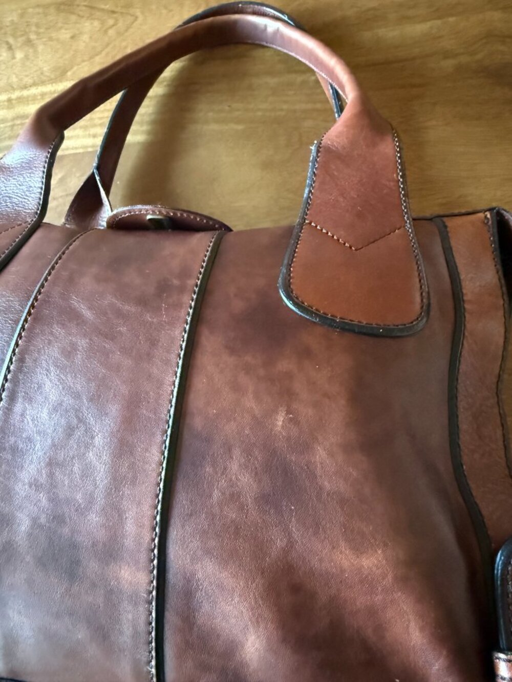 FOSSIL Vintage Reissue VRI Leather Satchel Shoulder Bag. - Picture 9 of 15